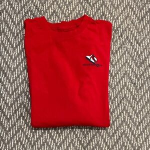 Vineyard Vines Red Long Sleeve Tee